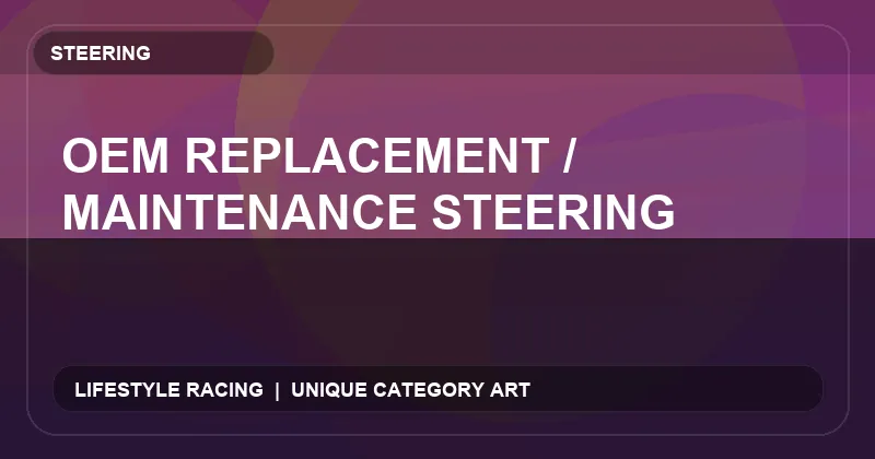 OEM Replacement / Maintenance Steering